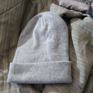 Gray Knit Beanie